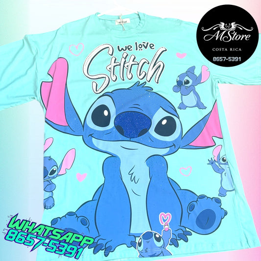 Blusón Oversize STB Stich Pensado Menta Tela Fria