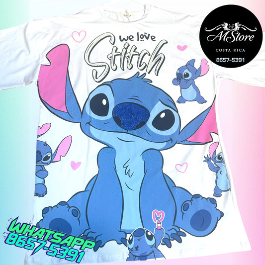 Blusón Oversize STB Stich Pensado Blanco Tela Fria