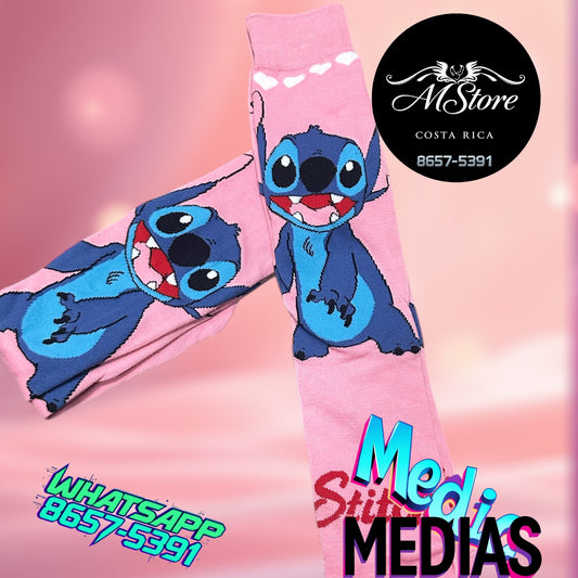 Medias Stitch Rosa