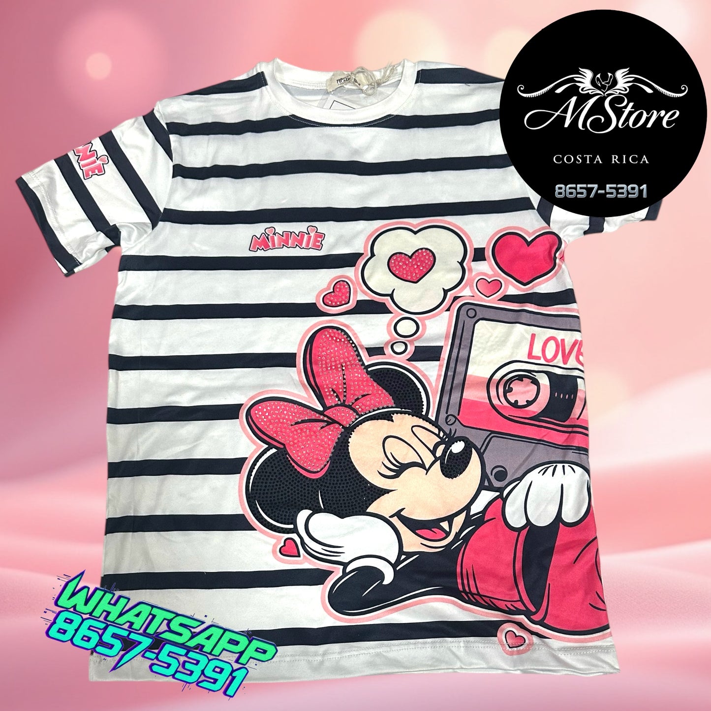 Blusa de Niña Minnie Rayas