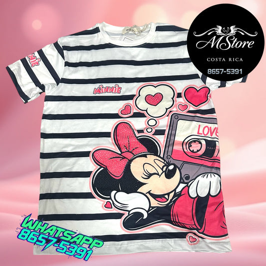 Blusa de Niña Minnie Rayas
