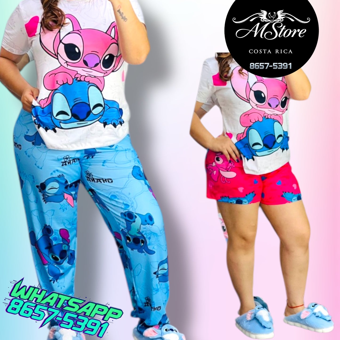 Pijama Plus Trio Stitch Angel