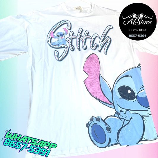 Blusón Oversize STB Stich Medio Blanco Tela Fria