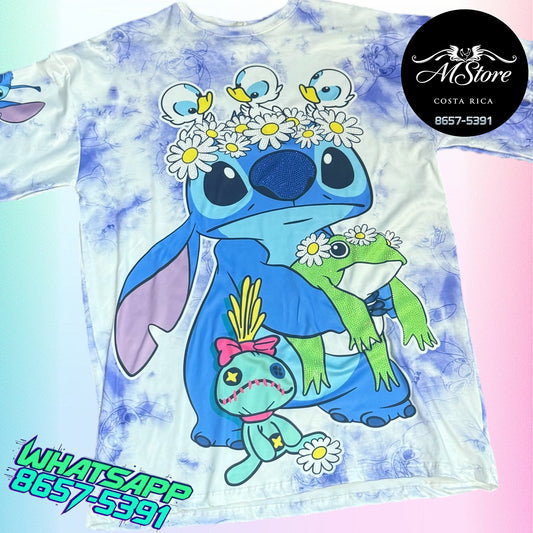 Blusón Oversize STB Stich Sapito Tela piel de durazno