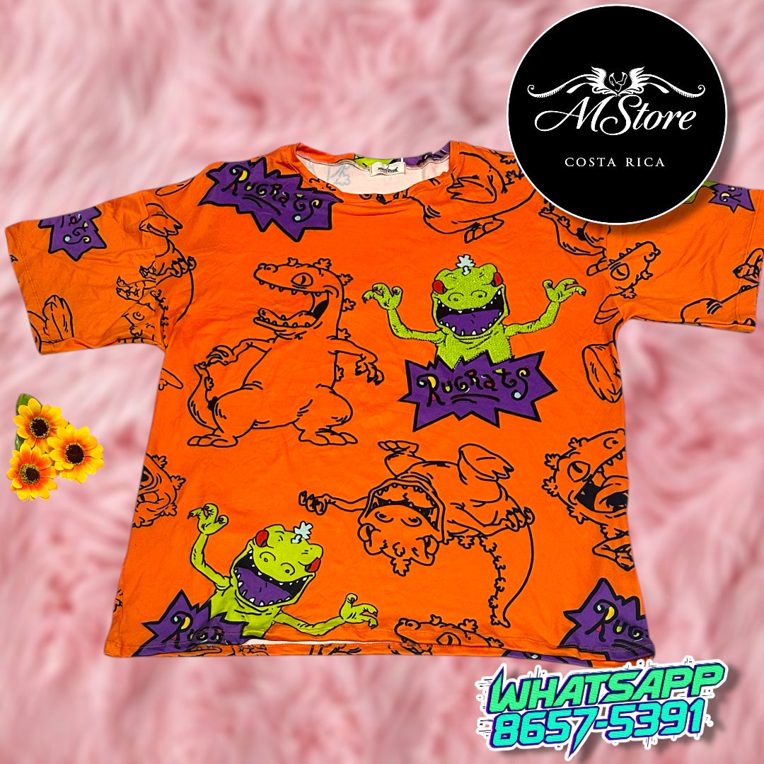 Blusón Oversize Reptar Tela piel de durazno