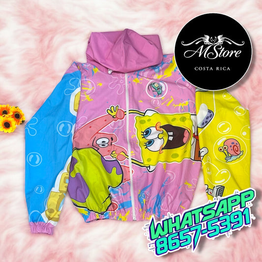 Abrigo Corta Vientos Bob Esponja
