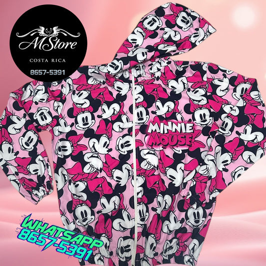 Abrigo Corta Vientos Minnie Caritas Fucsia