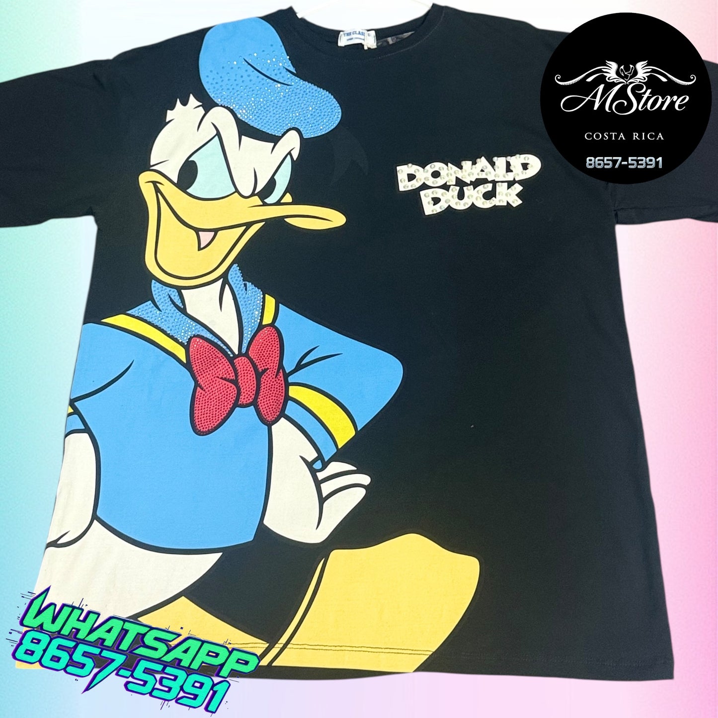Blusón Oversize MMB  Donald Grr Negro Tela fria
