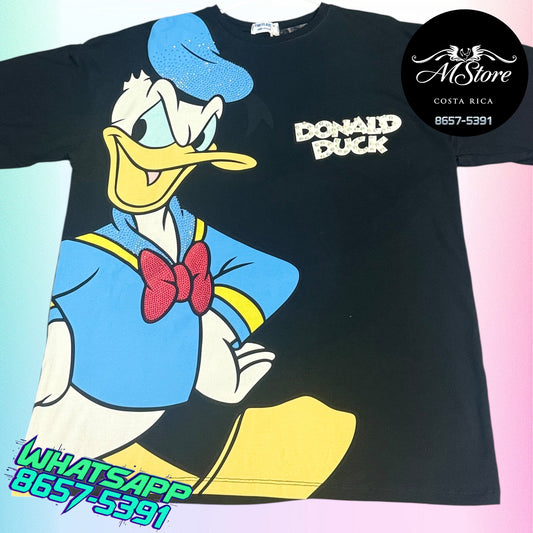 Blusón Oversize MMB  Donald Grr Negro Tela fria