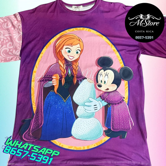 Blusón Oversize PRB Anna Frozen Tela piel de durazno