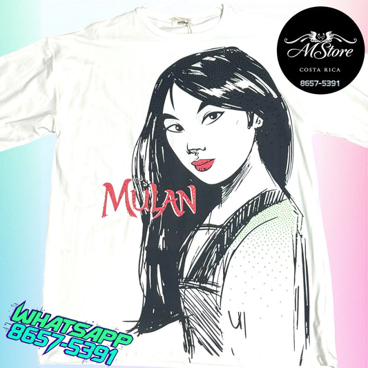 Blusón Oversize PRB Mulan Blanca Tela Fria