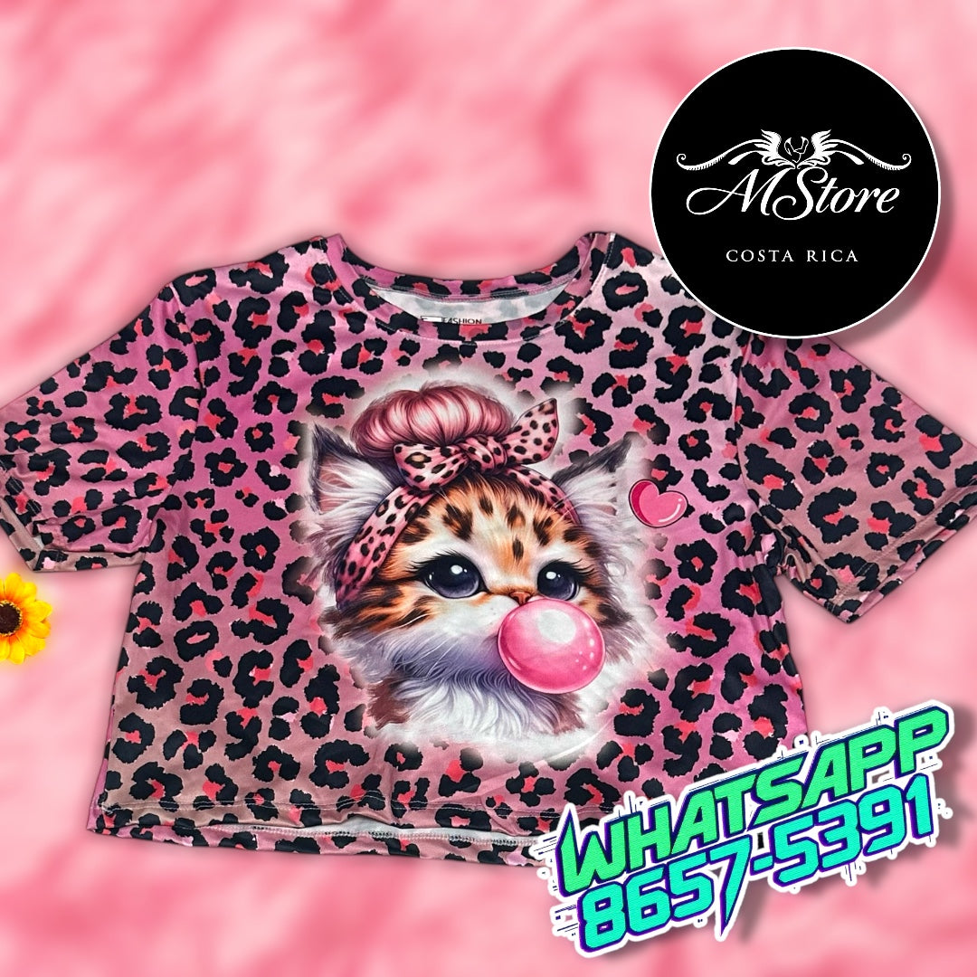 Corte Medio Gatis con chicle Durazno