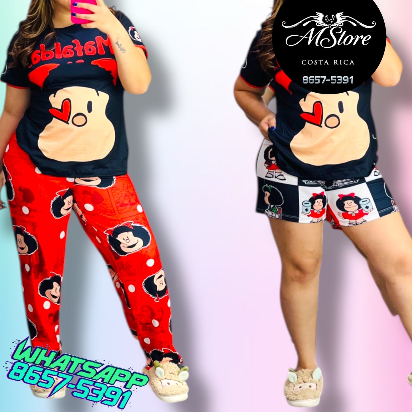 Pijama Plus Trio Mafalda ❤️