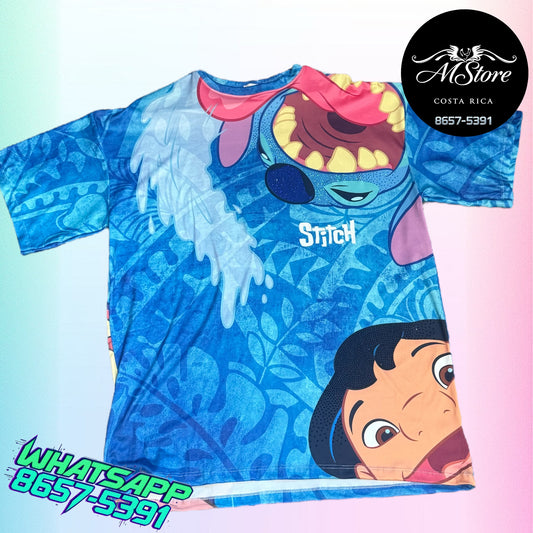 Blusón Oversize STB Stich Mous Tela piel de durazno