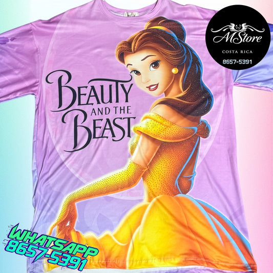 Blusón Oversize PRB Bella Lila Tela piel de durazno