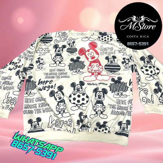 Abrigo Stitch Mickey Crema Tela Burda