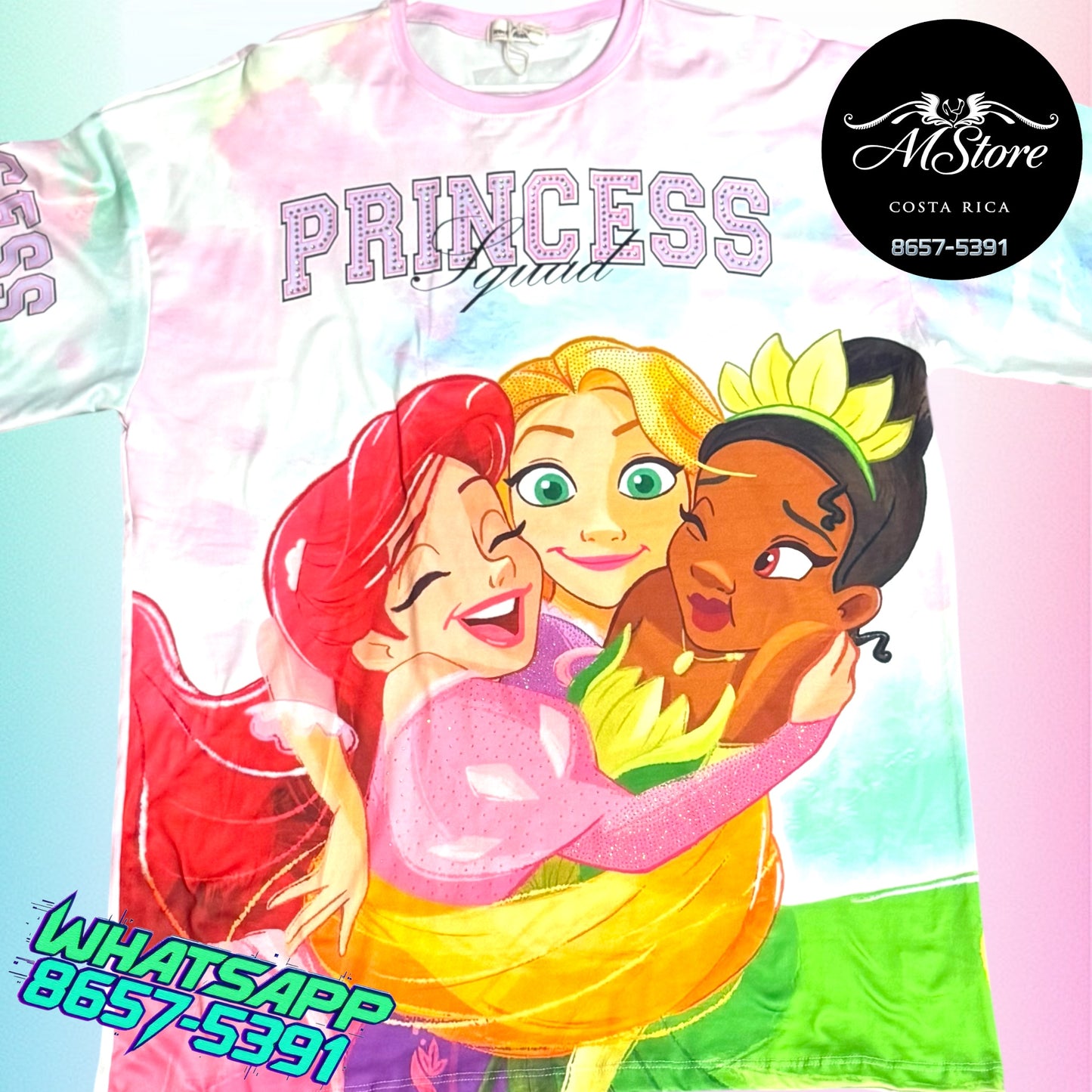 Blusón Oversize PRB Ariel Rapunzel, Tina Tela piel de durazno