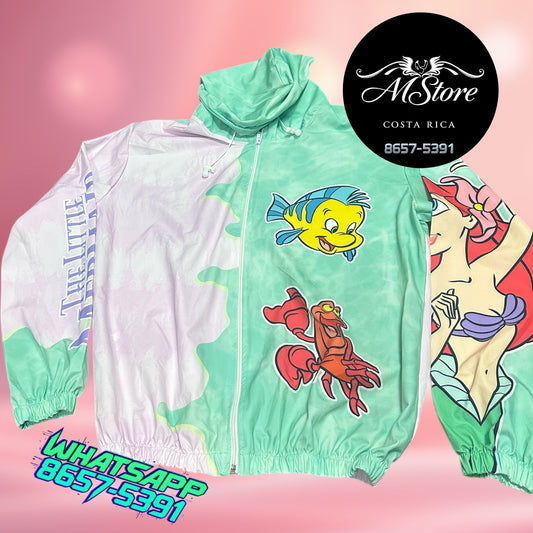 Abrigo Corta Vientos  Sirenita Verde