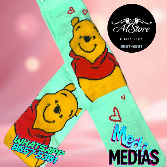 Medias Winnie Pooh Menta