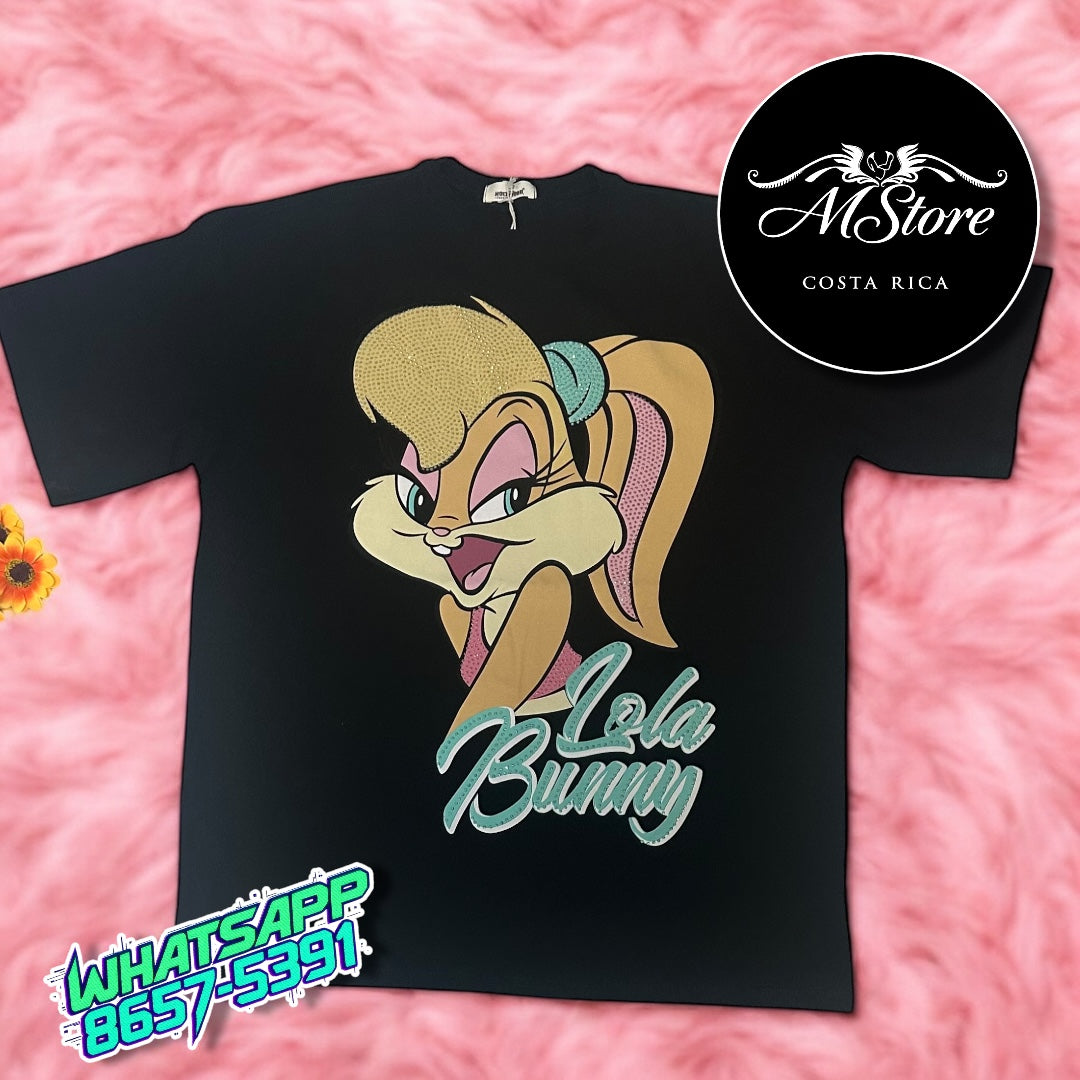 Blusón Oversize Lola Negro Tela Fría
