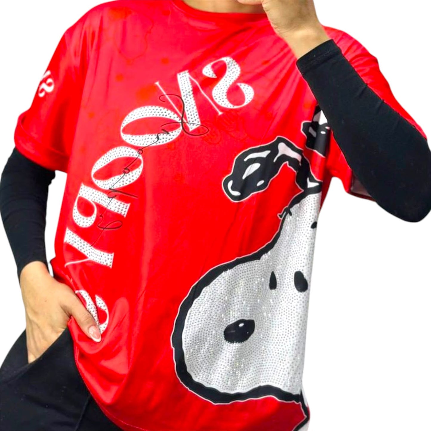 Blusa Corte L Snnopy Rojo