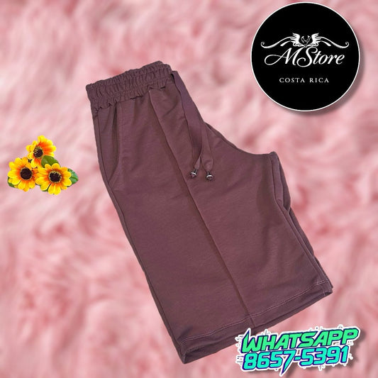 Bermuda Palo Rosa Oscuro Plus