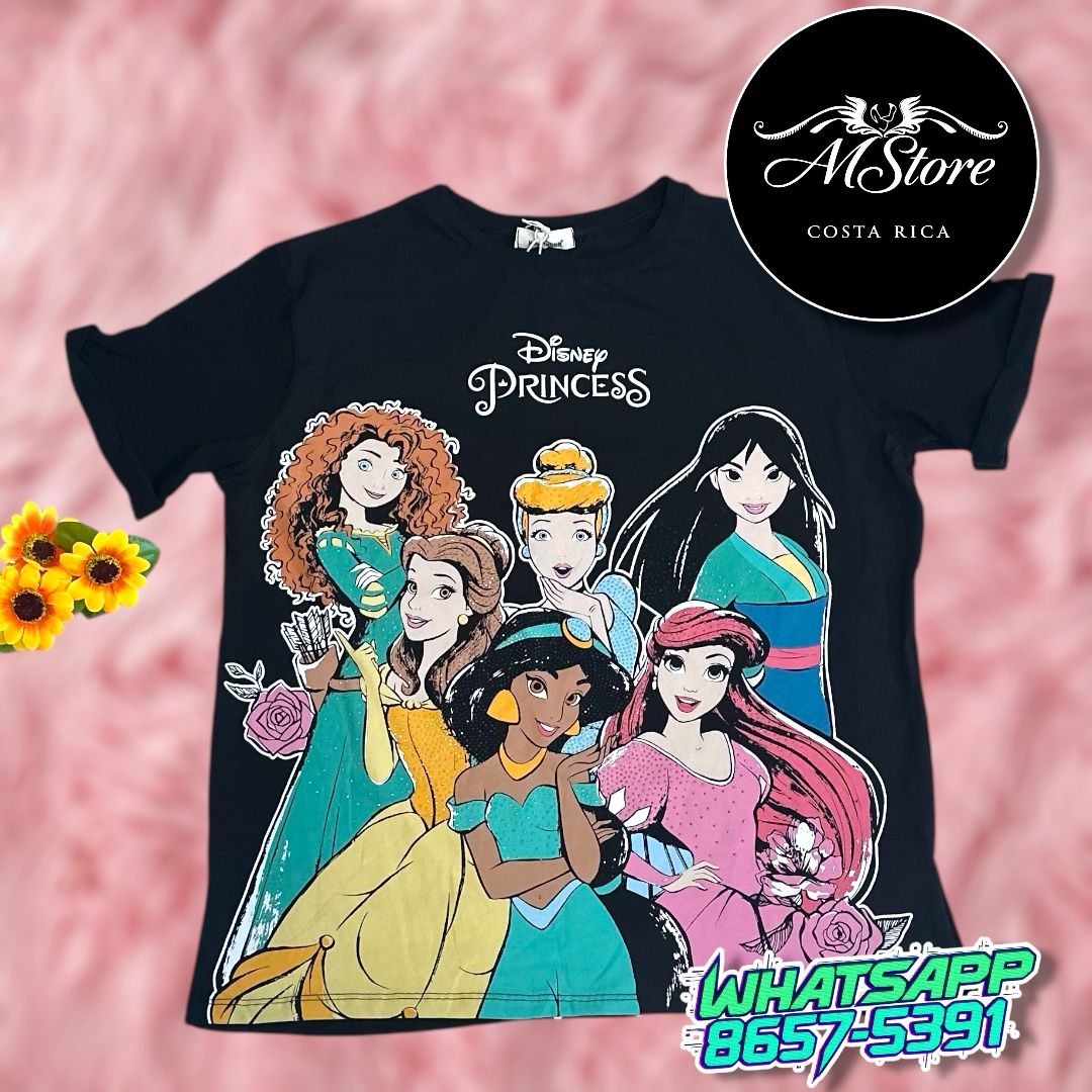 Corte L Princesas Negro Tela Fria