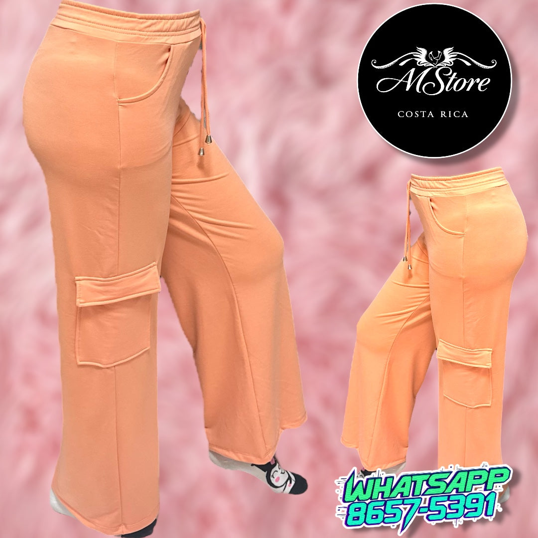 Pantalón Cargo Mandarina