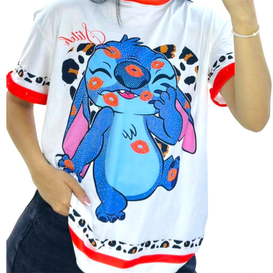 Blusa Corte L Stitch Kiss