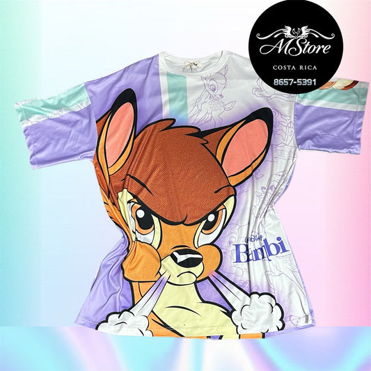 Blusón Oversize PRB Bambi Tela piel de durazno