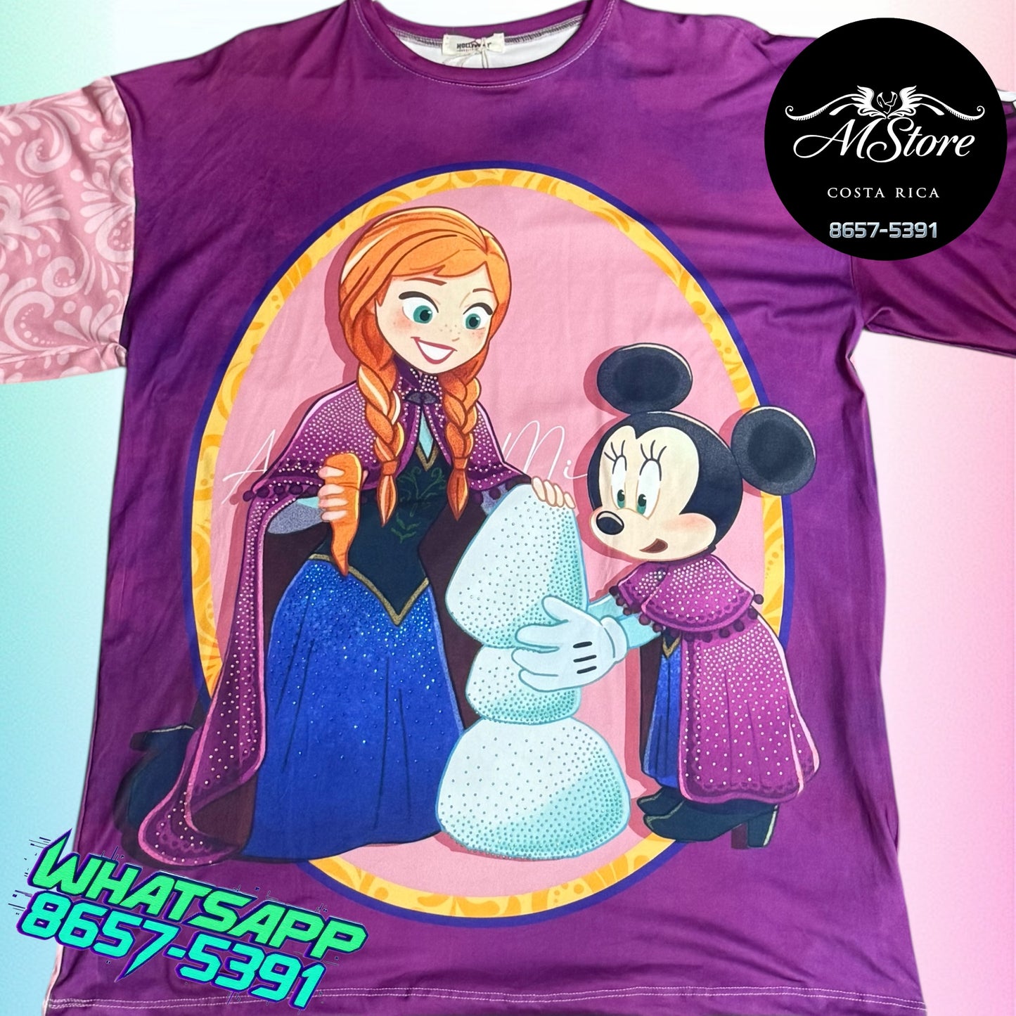 Blusón Oversize PRB Anna Frozen Tela piel de durazno