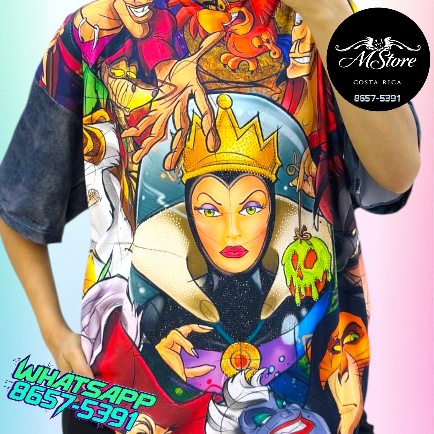 Blusón Oversize PRB Villanas Morada Tela piel de durazno