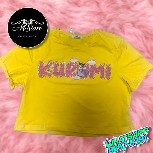 Corte Medio Kuromi Amarillo Tele fría