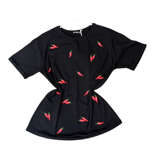Blusa Corte L Chiles Bordados