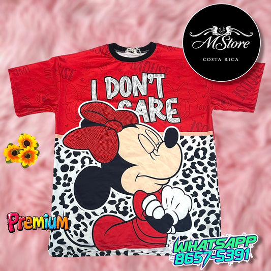 Blusón Oversize Premiun Minnie Tela Burda