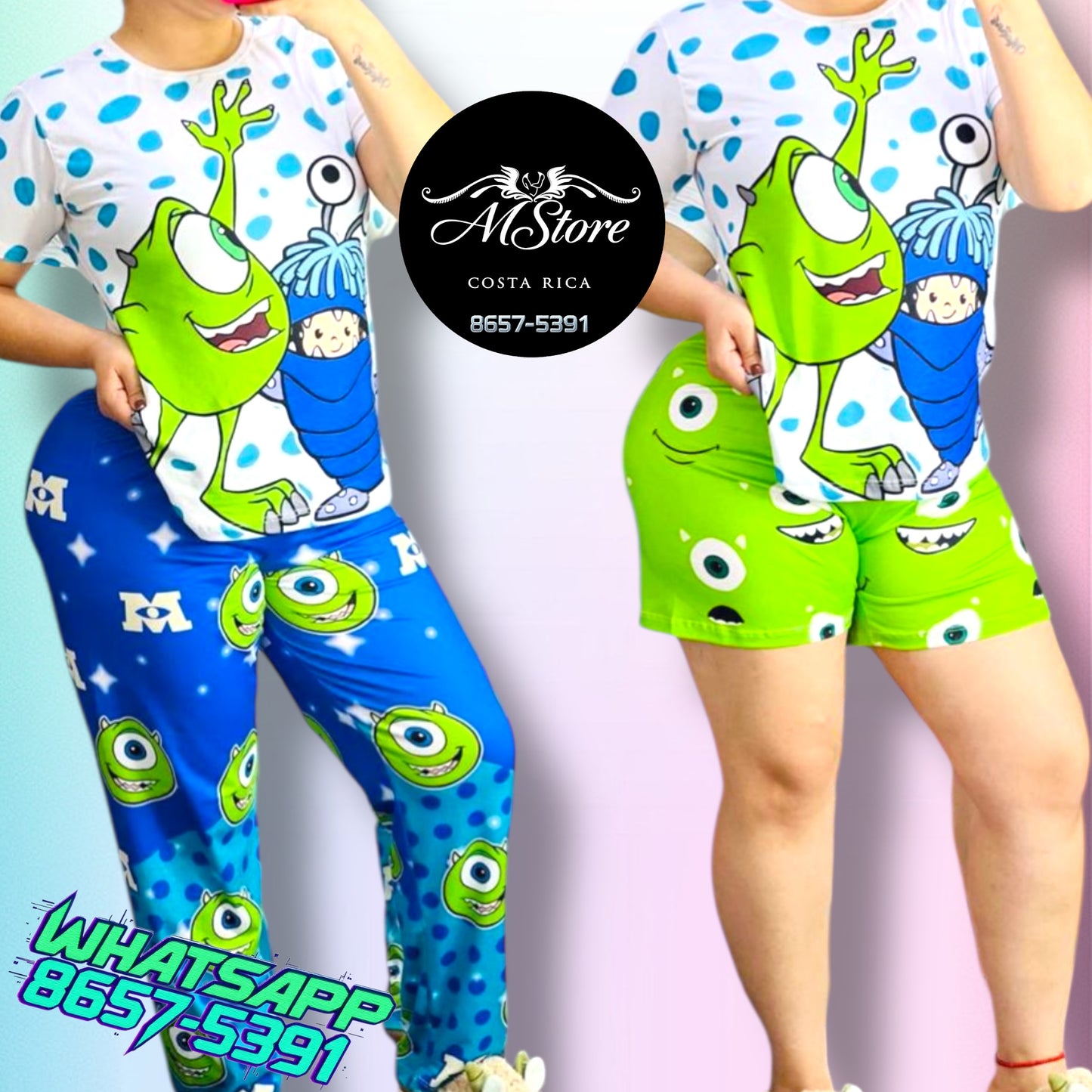 Pijama Plus Trio Monster Inc