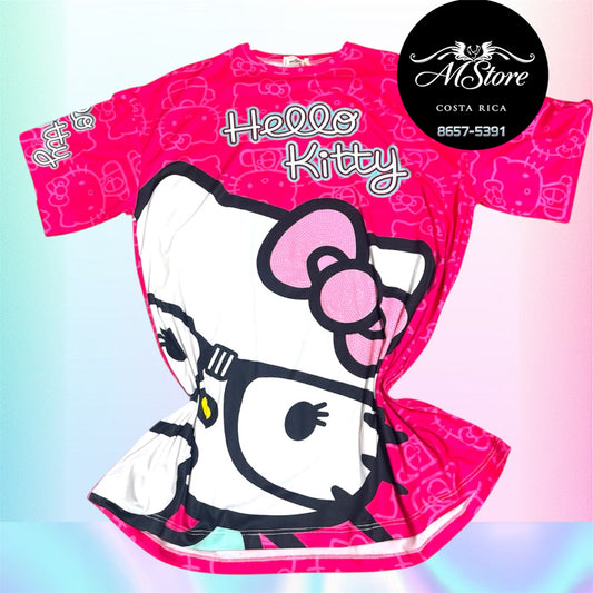 Blusón Oversize HKB Hello Kitty Lentes de durazno