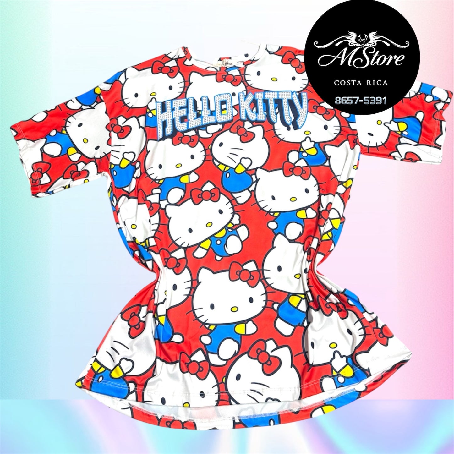 Blusón Oversize HKB Hello Kittys Rojos de durazno