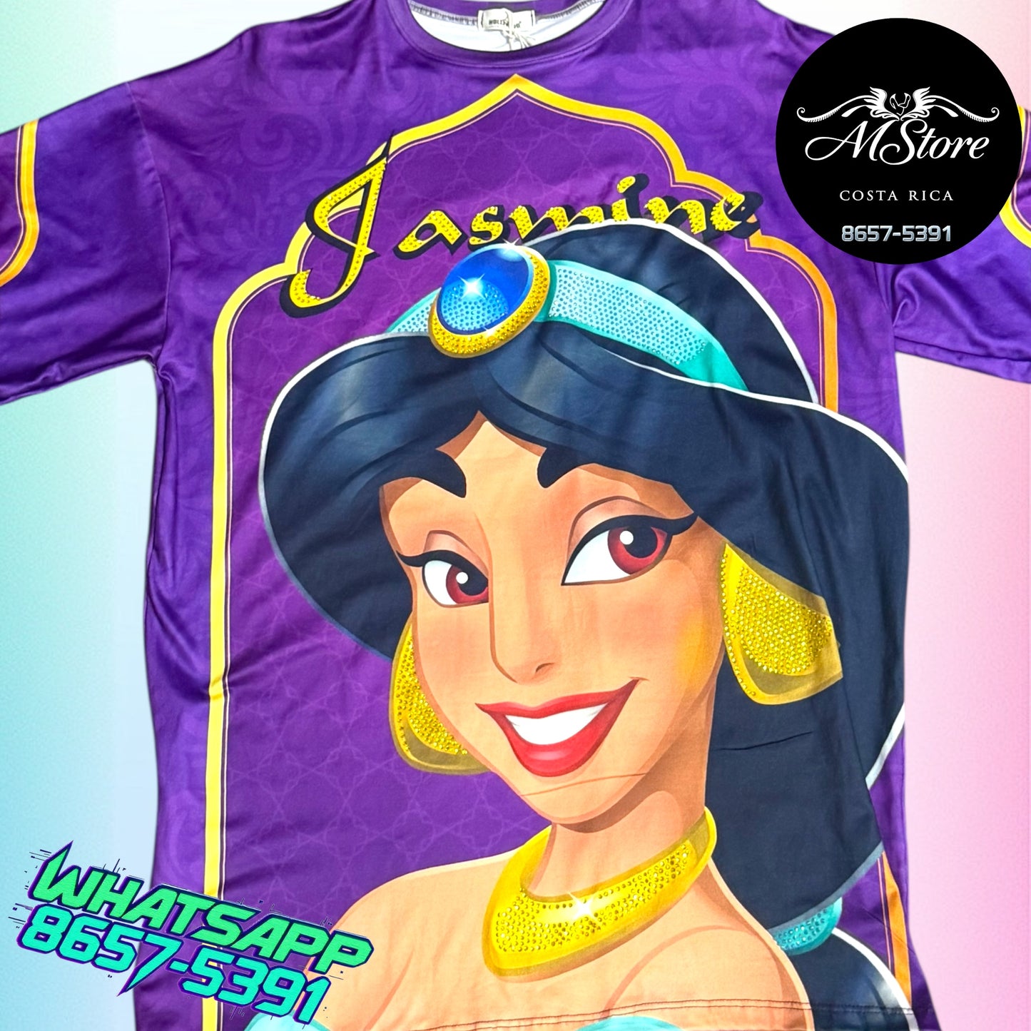 Blusón Oversize PRB Jazmin Morada Tela piel de durazno