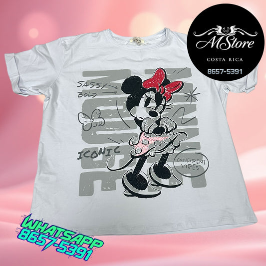 Corte L Minnie Completa Blanco Tela Fria