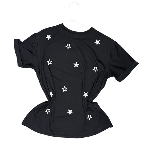 Blusa Corte L Estrellas Bordadas
