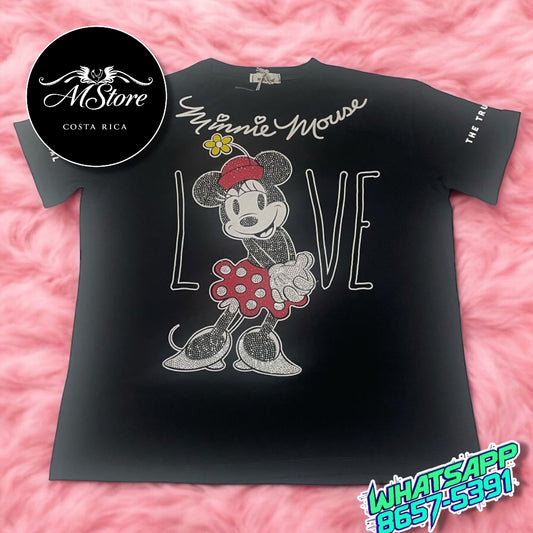 Corte L Minnie Love Negra Tela Fría