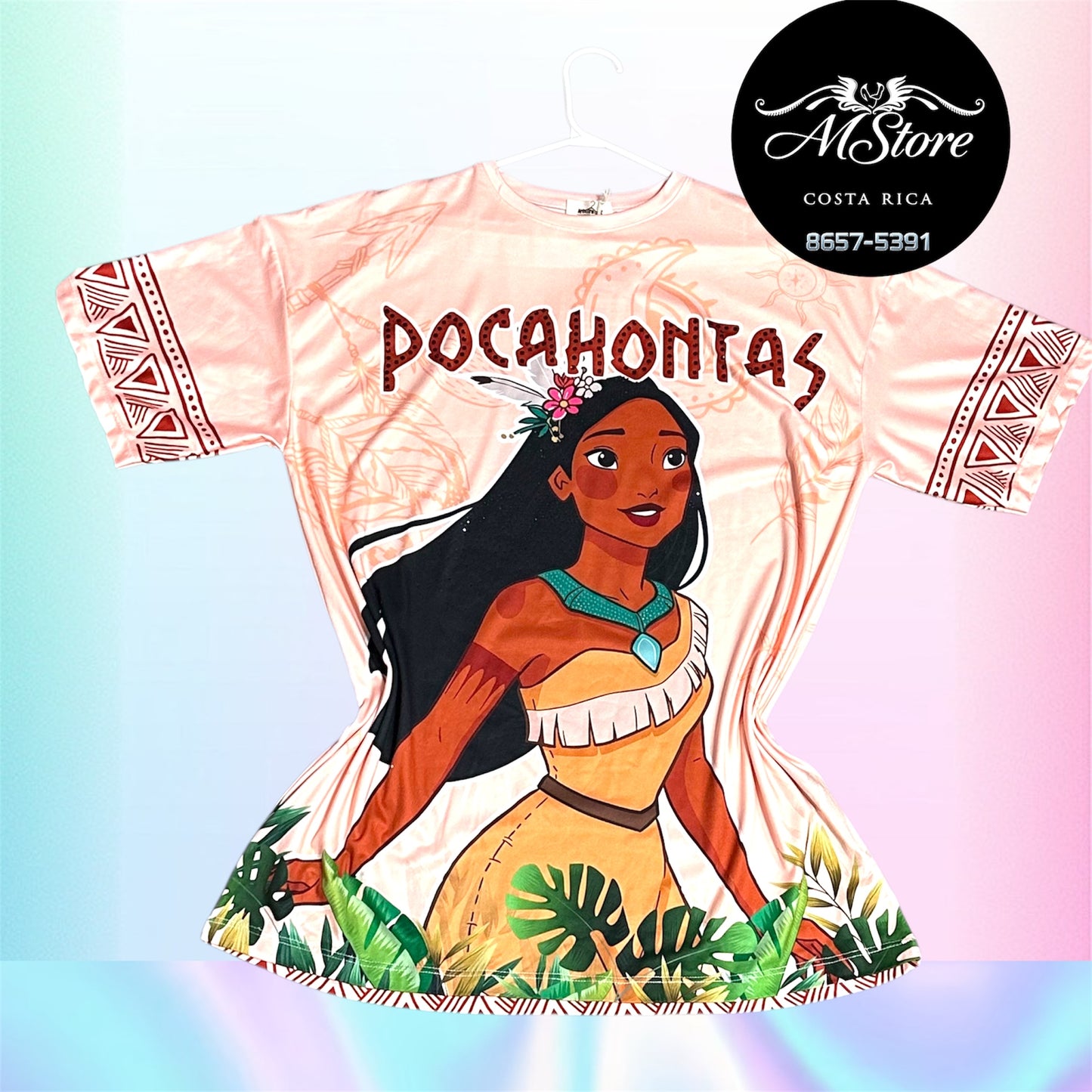 Blusón Oversize PRB Pocahontas Tela piel de durazno