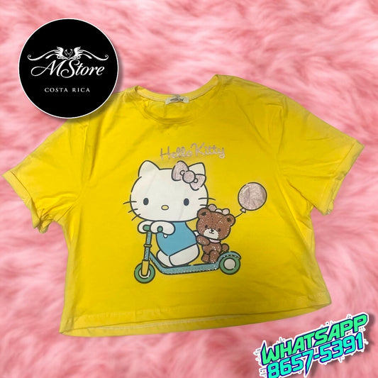 Corte Medio Hello Kitty Amarillo Tele fría