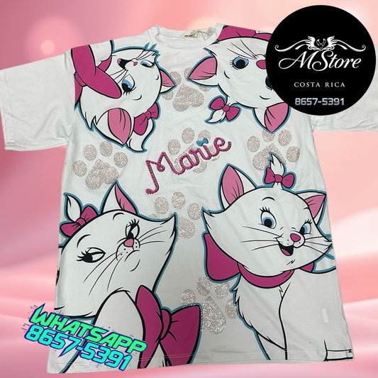 Blusón Oversize Marie Caritas Blanco Tela Fria