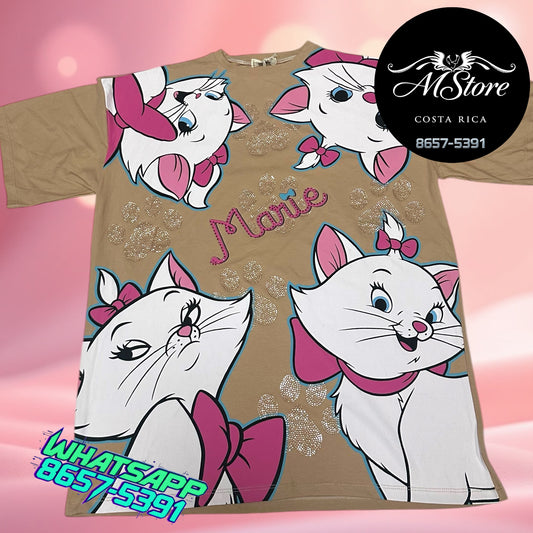 Blusón Oversize Marie Caritas Beige Tela Fria