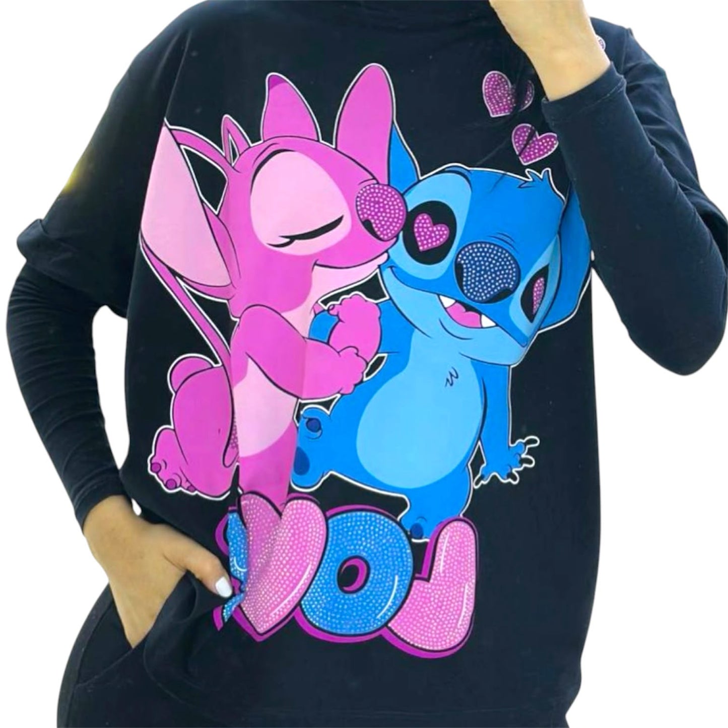 Blusa Corte L Stitch Angel