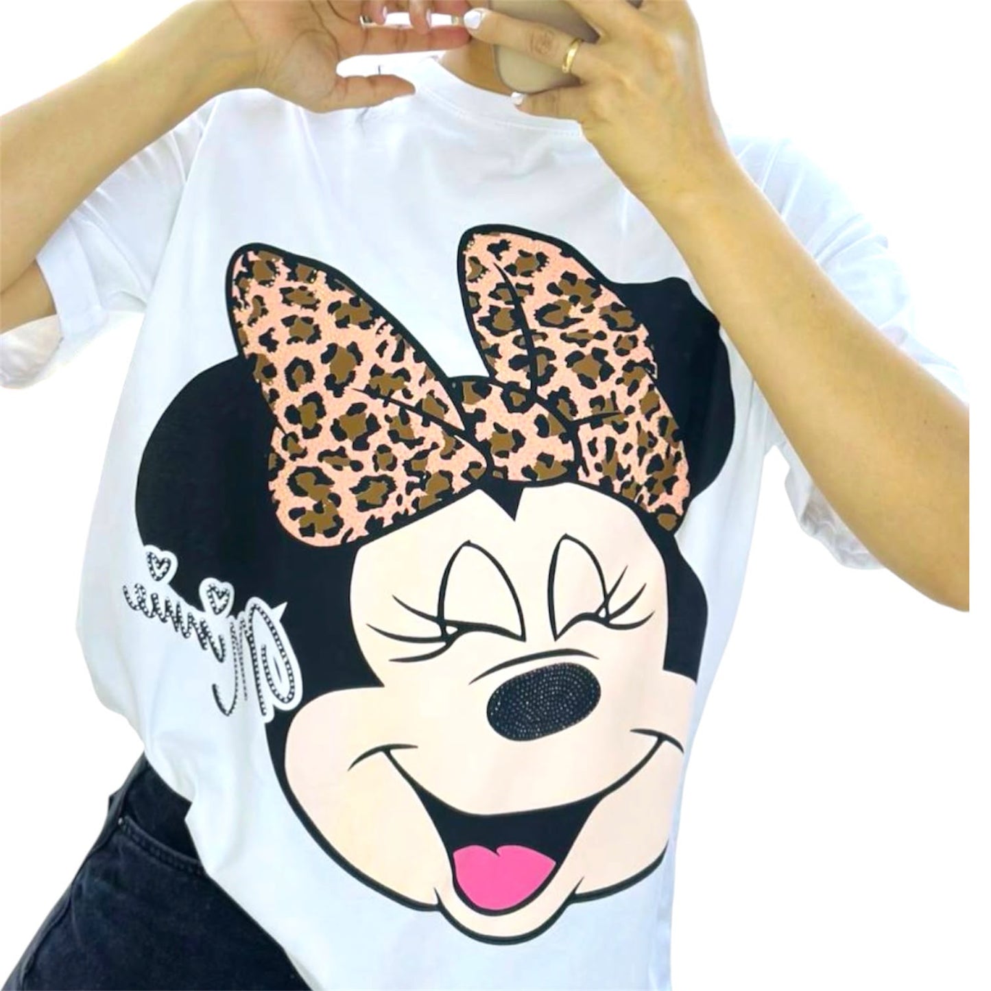 Blusa Corte L Minnie Lazote Blanco