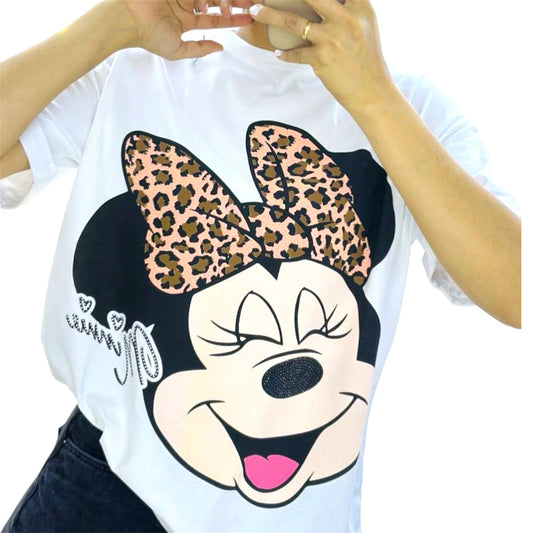 Blusa Corte L Minnie Lazote Blanco