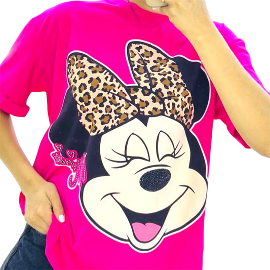 Blusa Corte L Minnie Lazote Fucsia